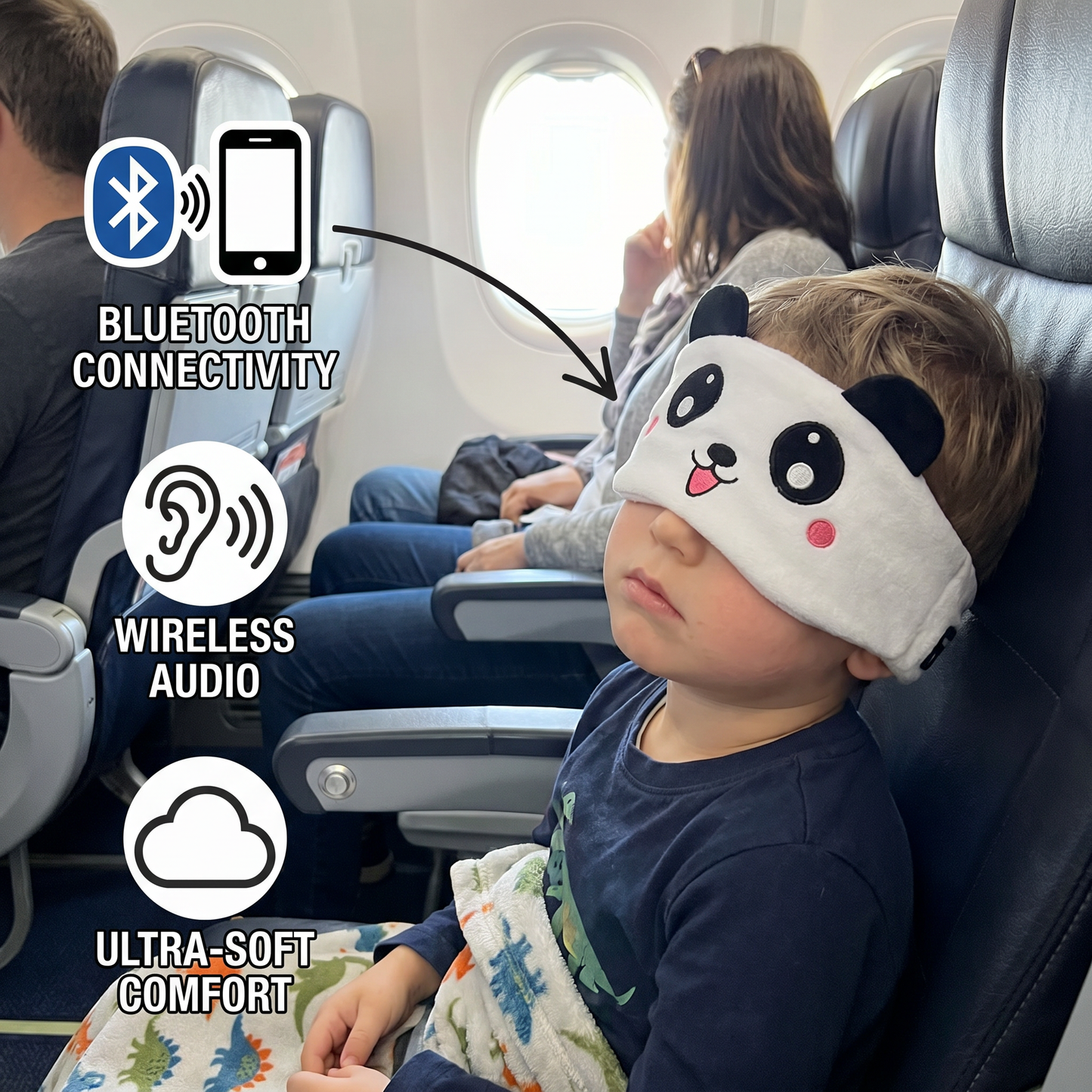 2-in-1 Sleep Headband with Bluetooth Speakers