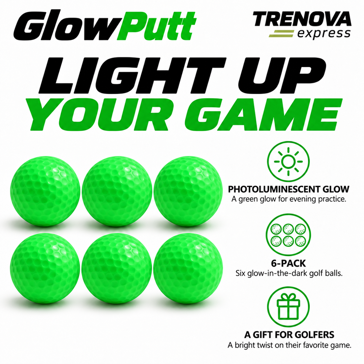 GlowPutt Golf Balls