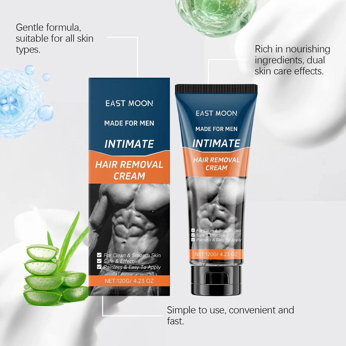 SmoothGroom Men's Intimate Hair Removal Cream