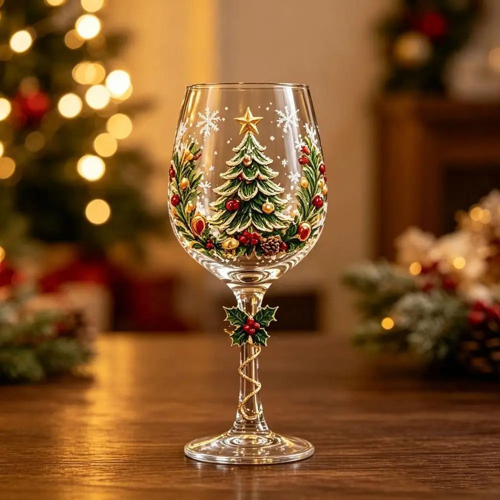 Christmas Wine Glasses 