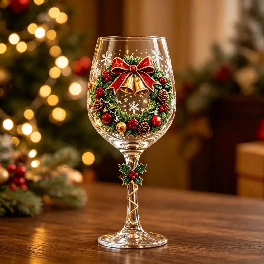 Christmas Wine Glasses 
