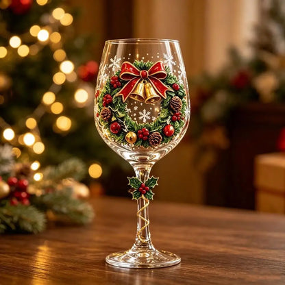 Christmas Wine Glasses 