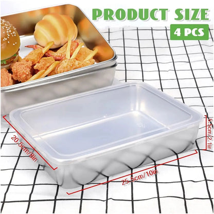 FreshGuard Stainless Steel Storage Set (4pcs)