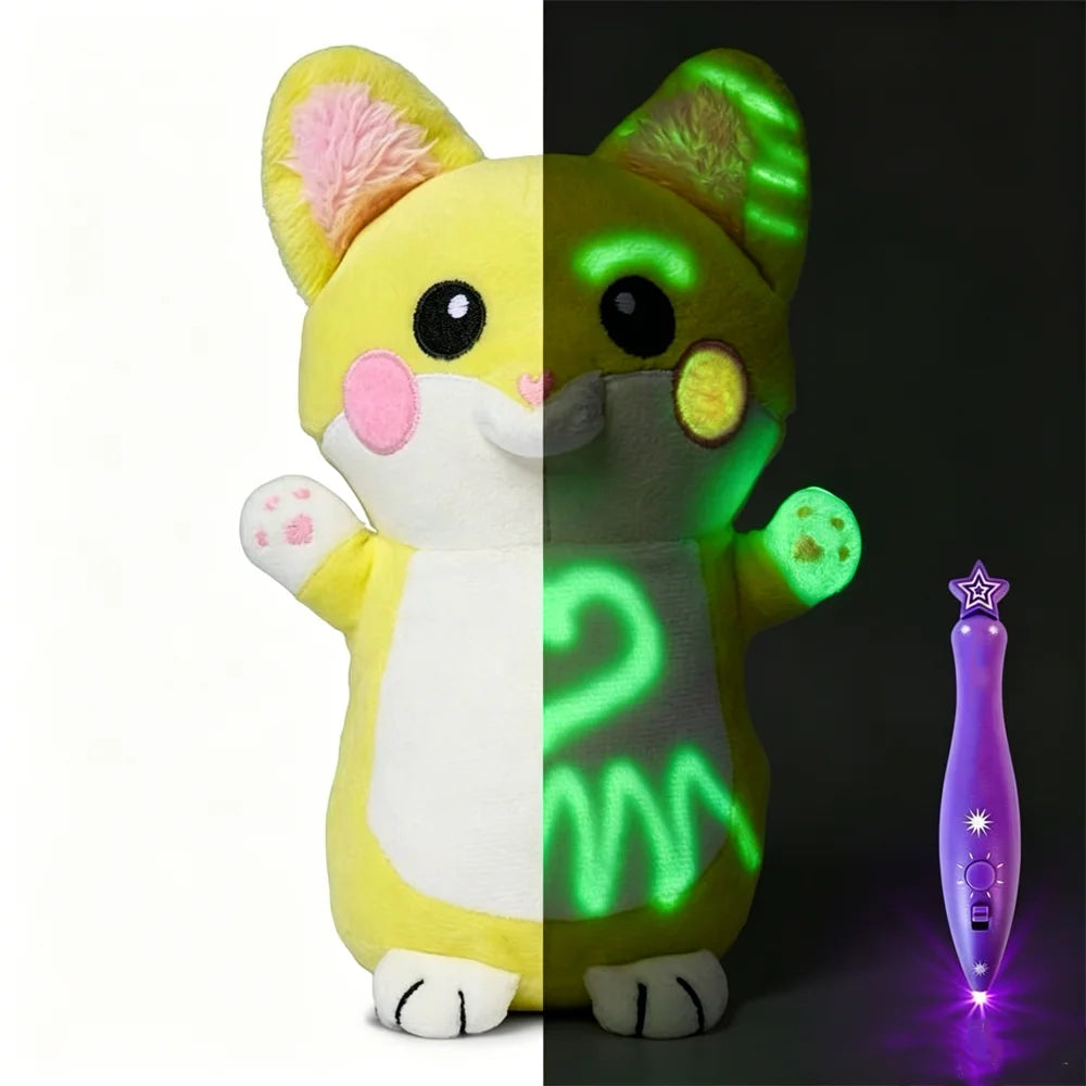 GlowFriends™ Doodle Plush Doll Interactive Drawing Toy