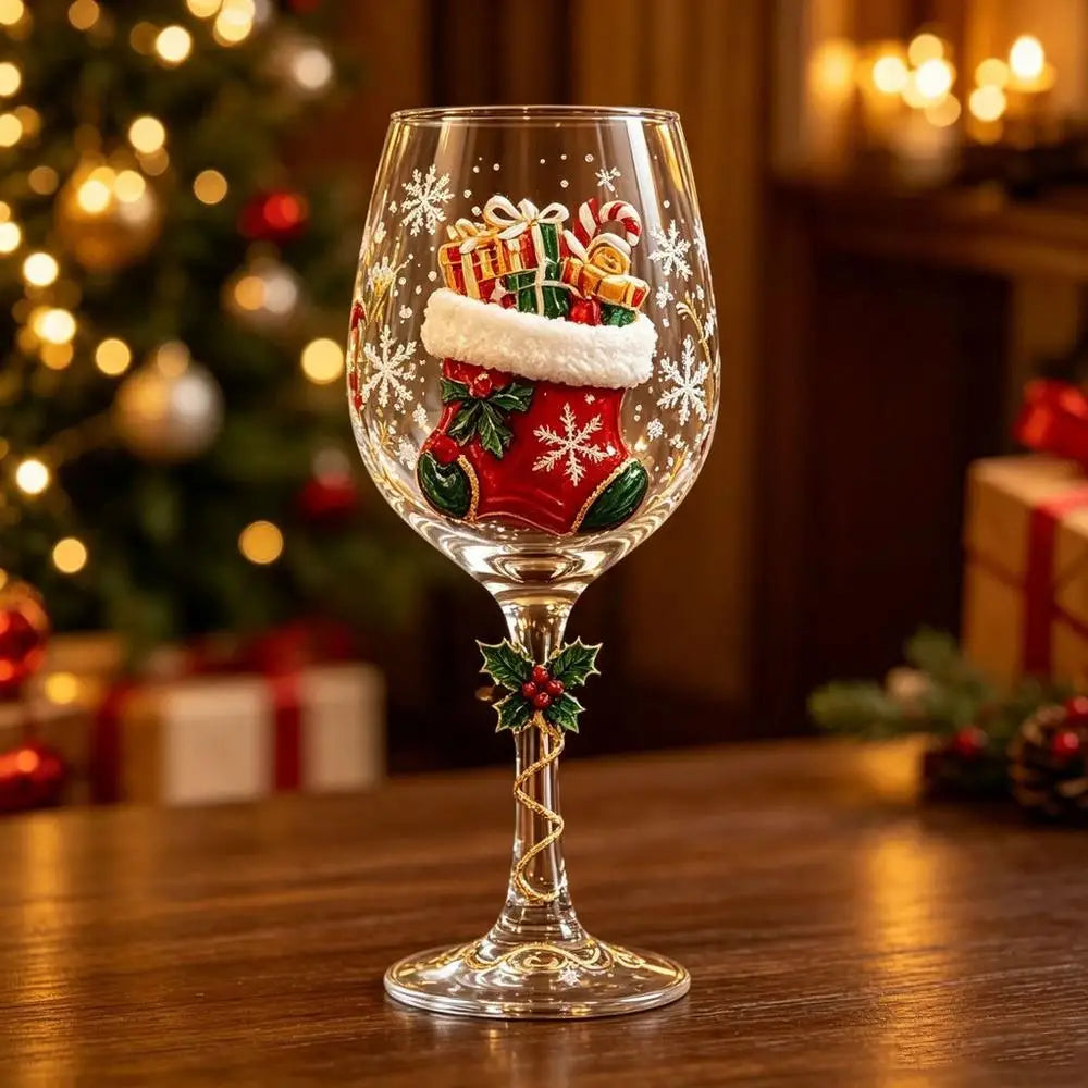 Christmas Wine Glasses 