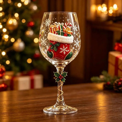 Christmas Wine Glasses 