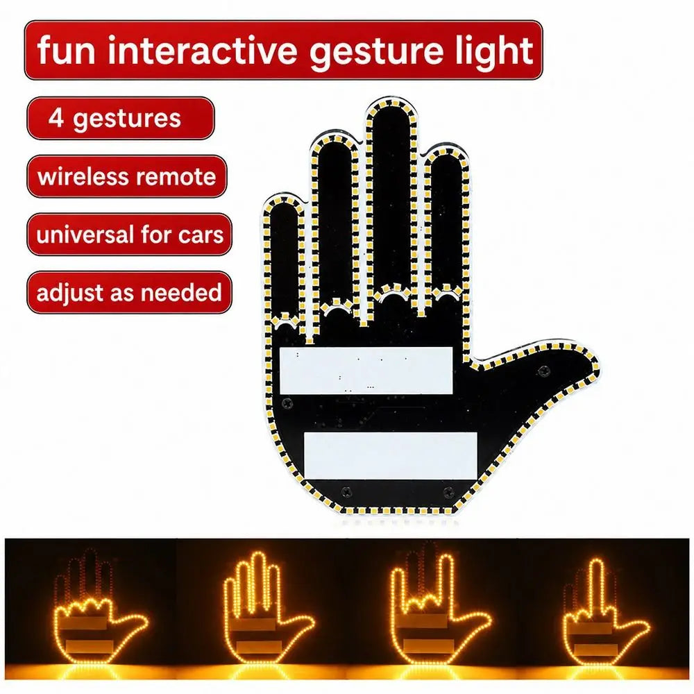 GestureGlow LED Car Hand Light