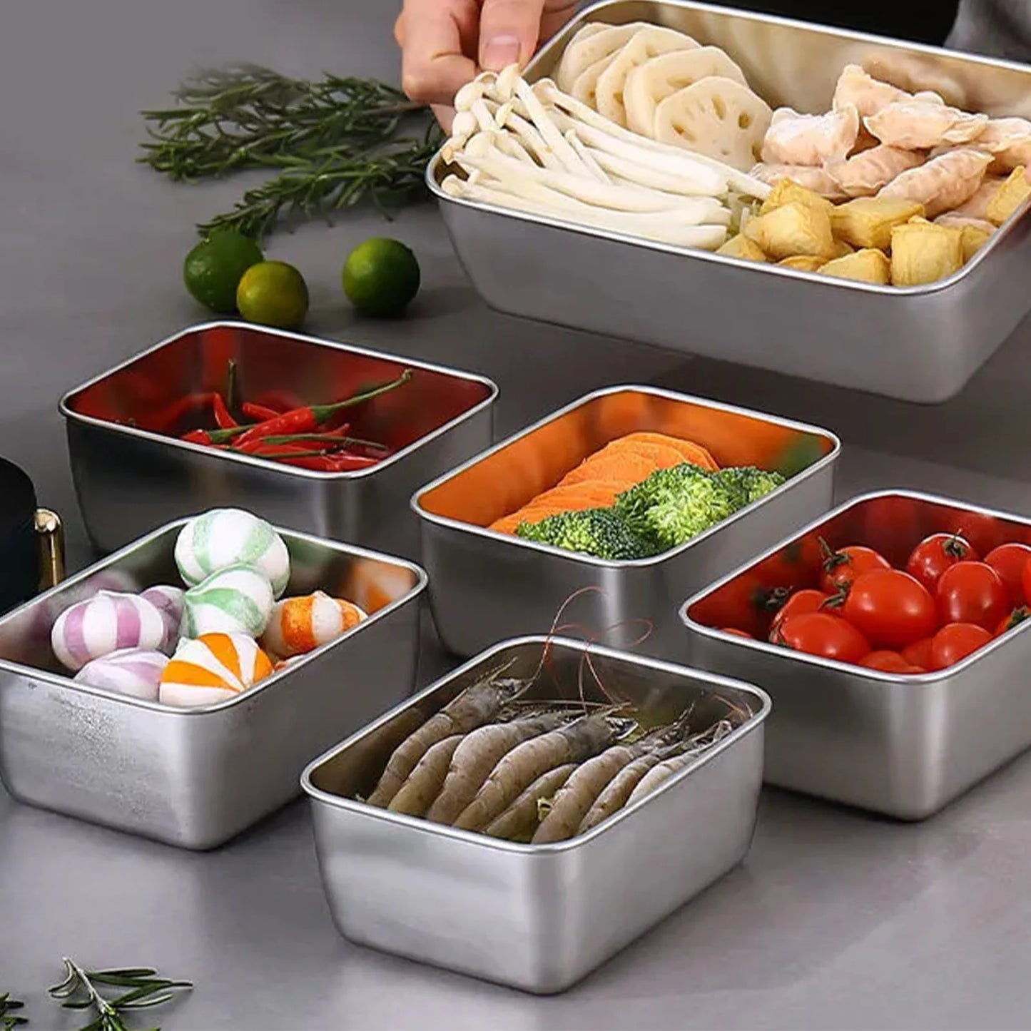 FreshGuard Stainless Steel Storage Set (4pcs)