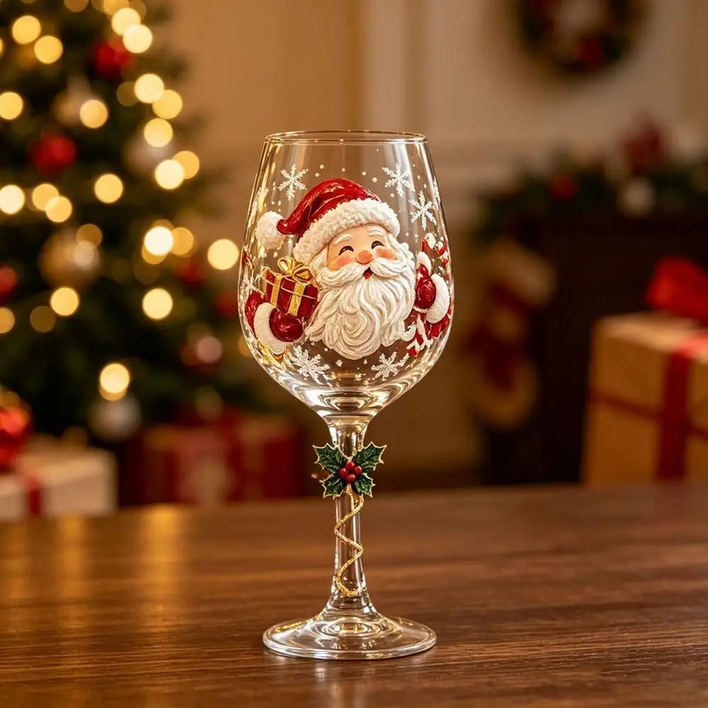 Christmas Wine Glasses 