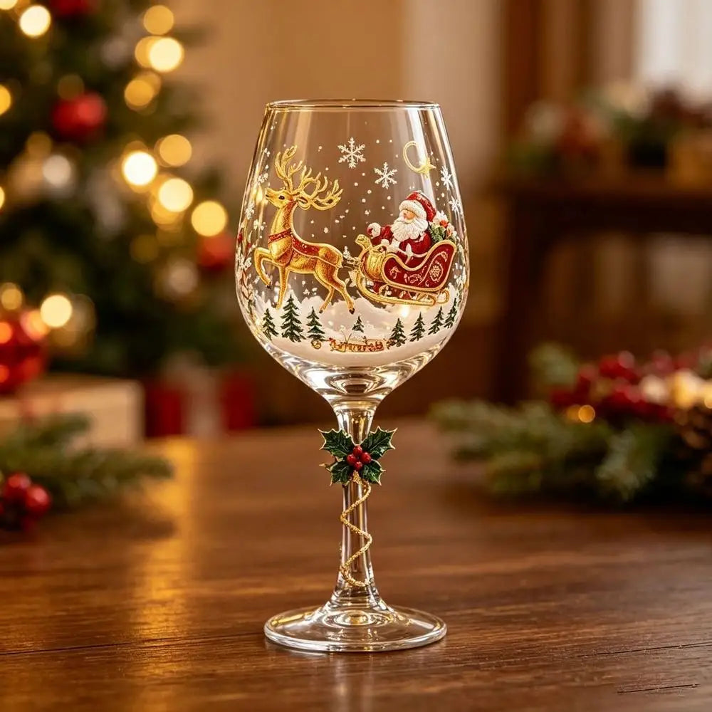 Christmas Wine Glasses 