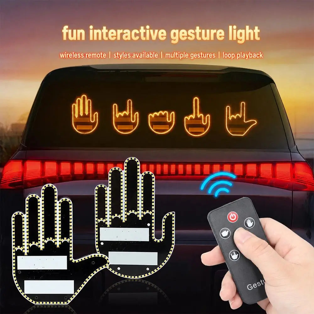 GestureGlow LED Car Hand Light