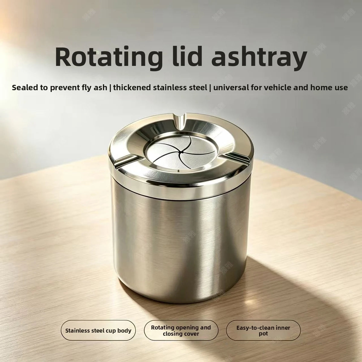 SpinSeal Car Ashtray
