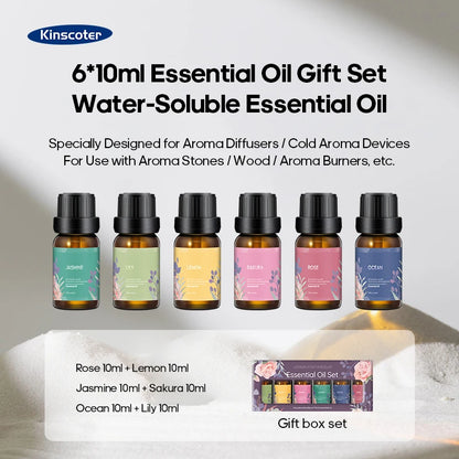 6-Piece Essential Oil – 10ml Each