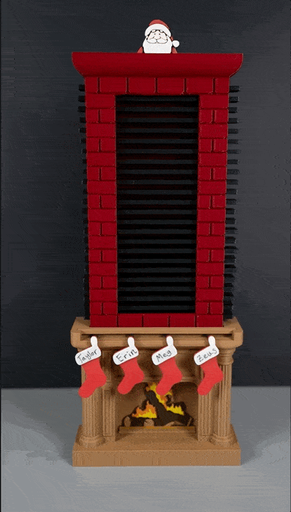 Santa Chimney Advent Calendar