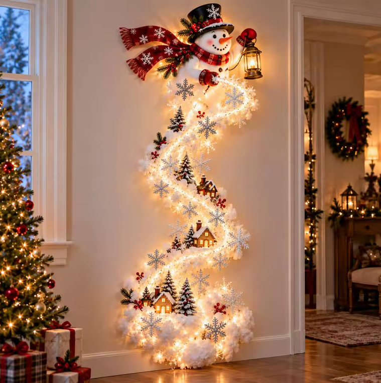 Christmas Village Wall Decor
