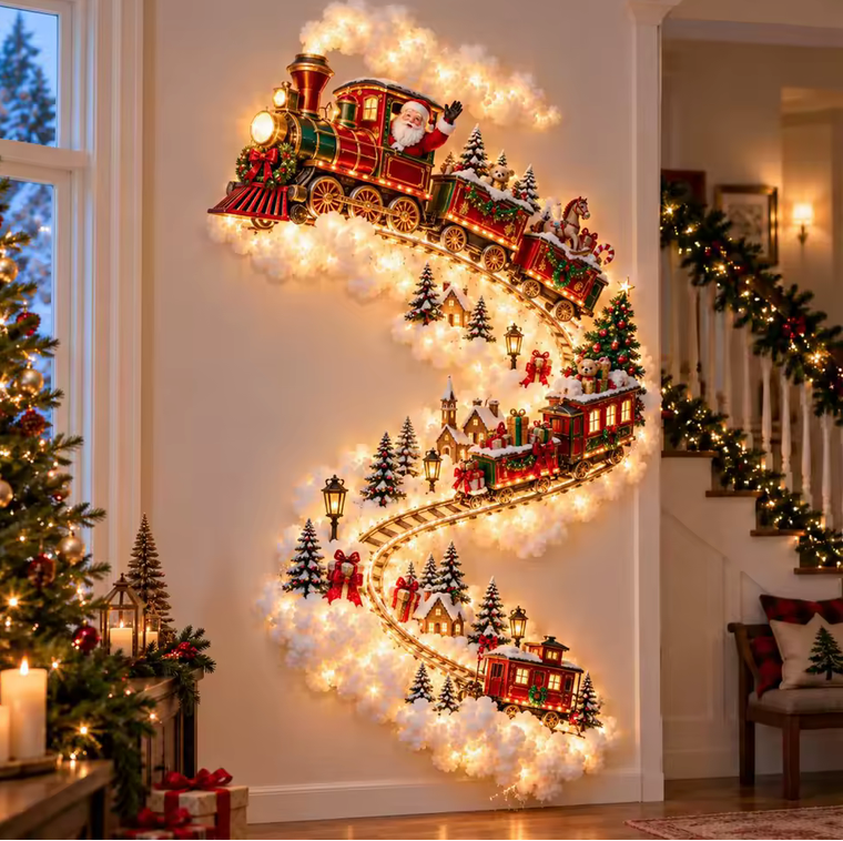 Christmas Village Wall Decor