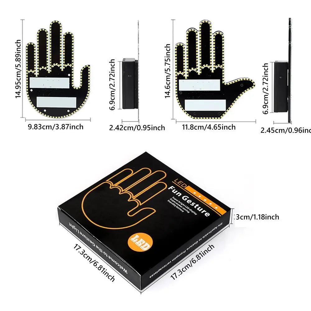 GestureGlow LED Car Hand Light
