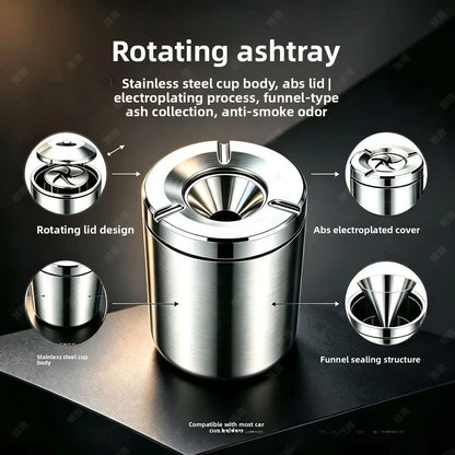 SpinSeal Car Ashtray