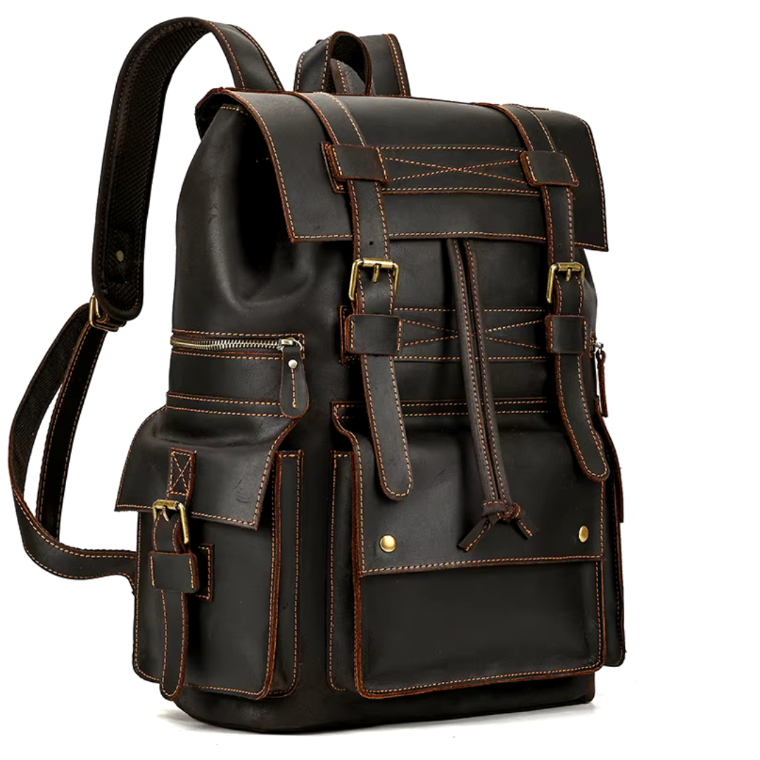 Monaco 17” Leather Heritage Backpack