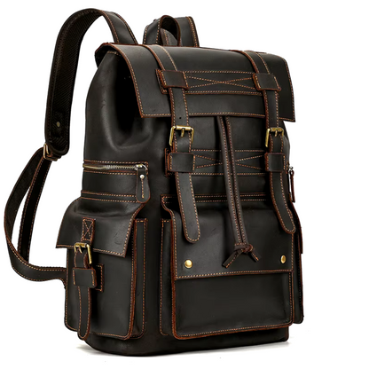 Monaco 17” Leather Heritage Backpack