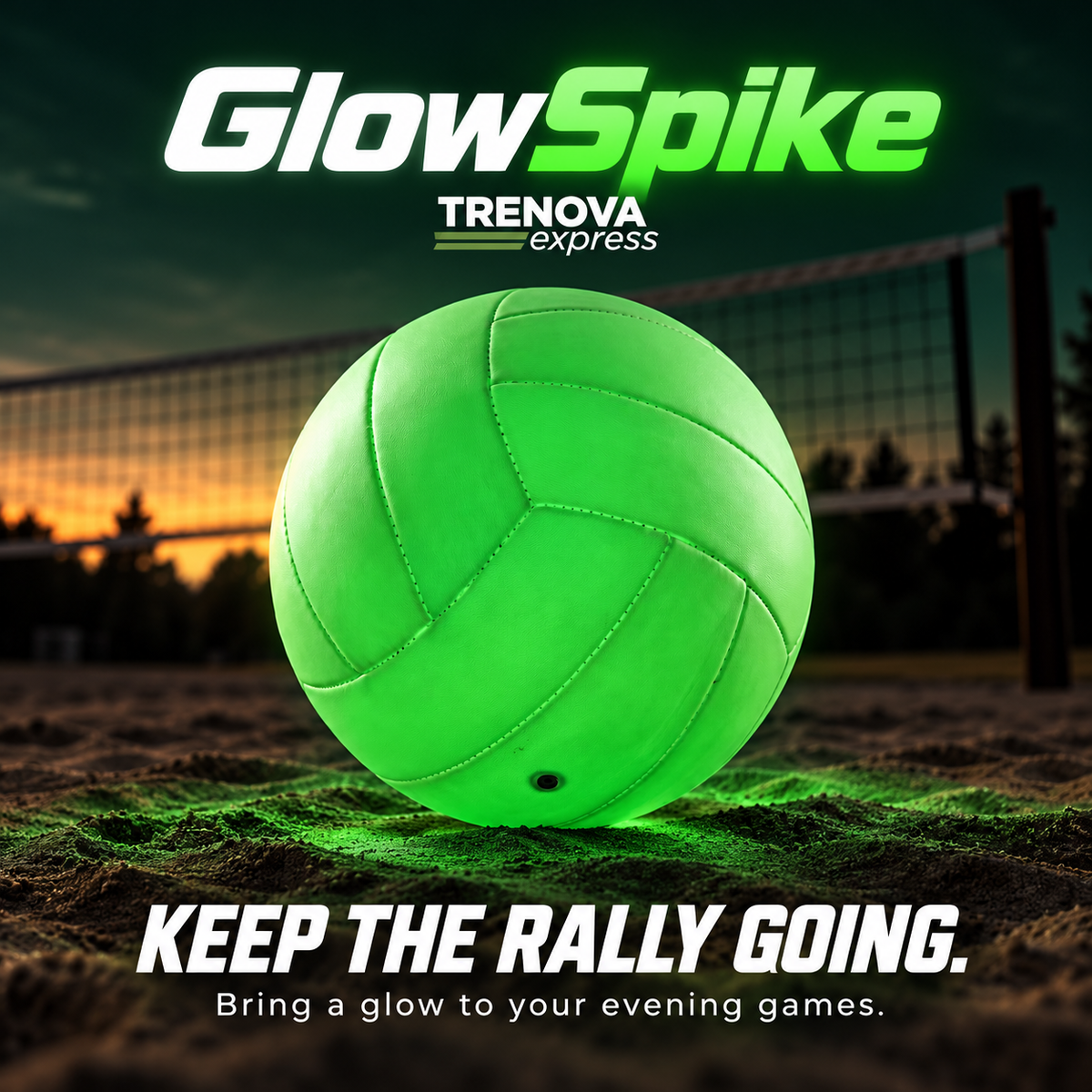 GlowSpike Light-Up Volleyball