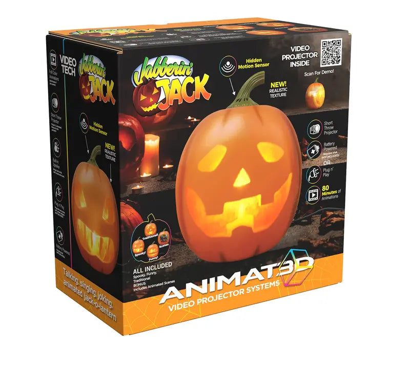 Jabberin' Jack 12" Animated Taling & Singing Pumpkin