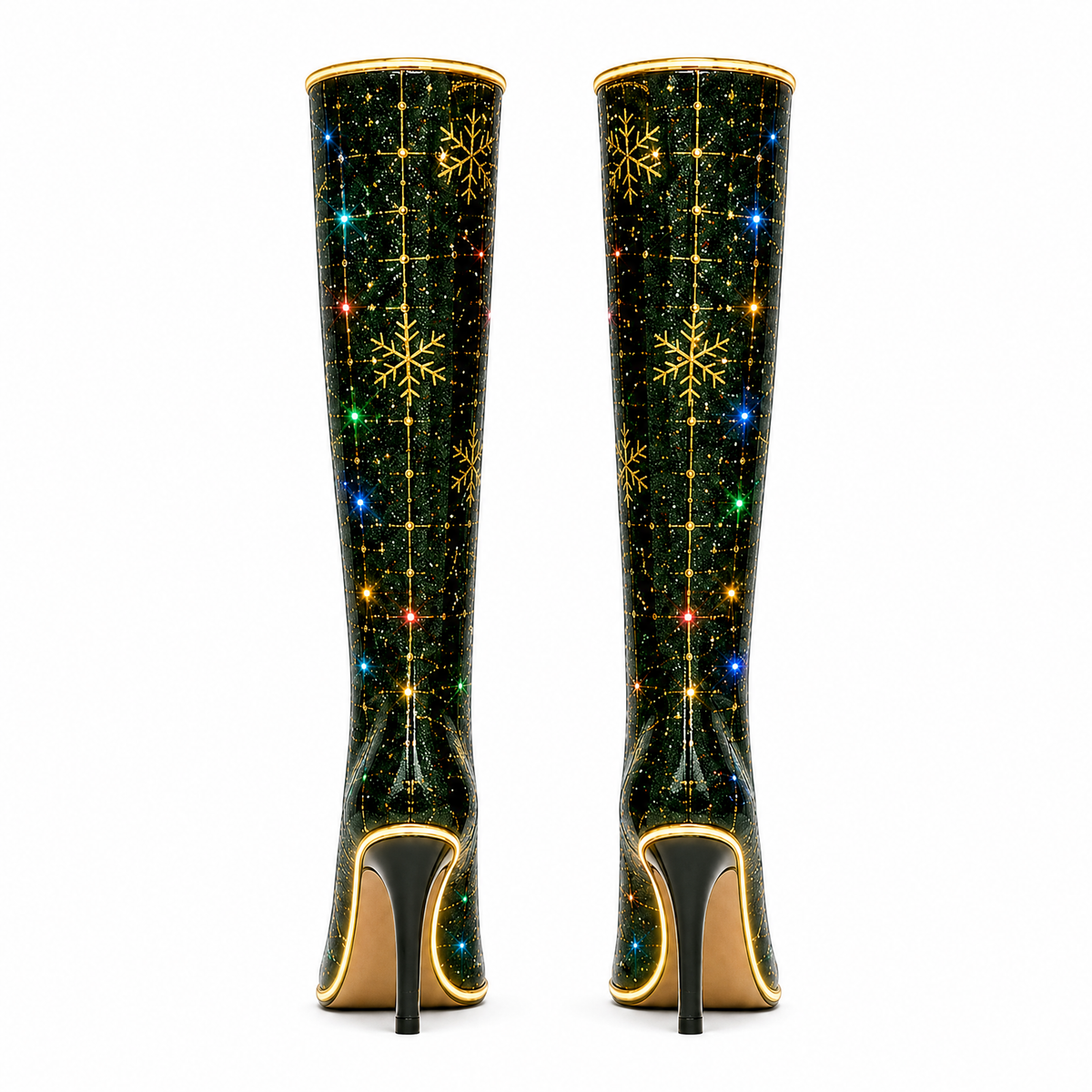 The MistleGlow - LED Christmas Boots