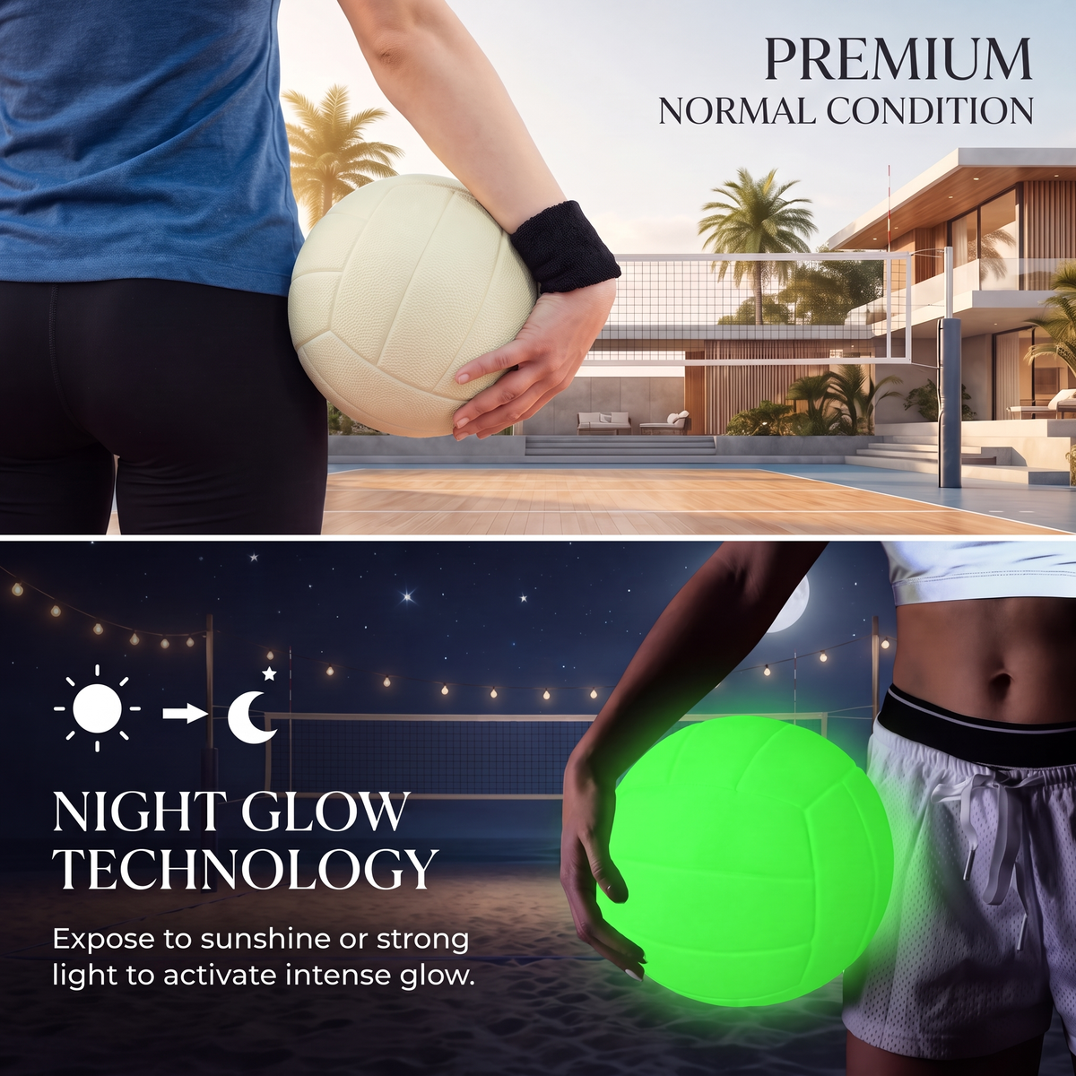 GlowSpike Light-Up Volleyball