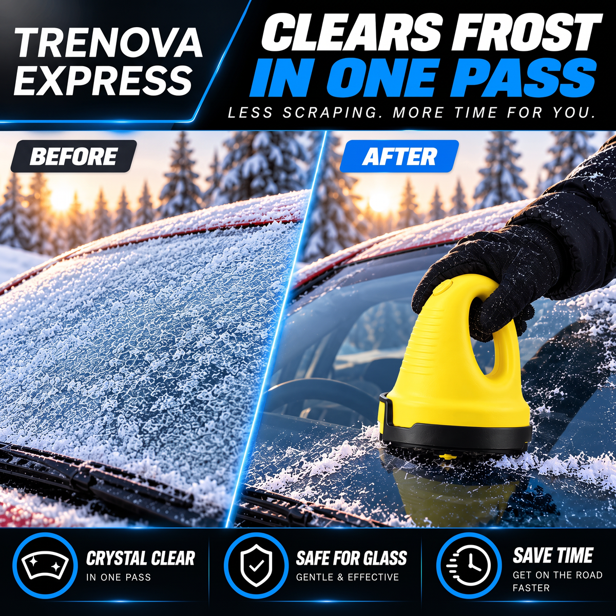 ClearFrost Electric Ice Scraper