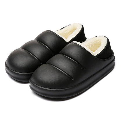 CozyCloud Plush Slip-On Slippers