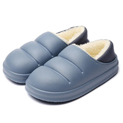 CozyCloud Plush Slip-On Slippers