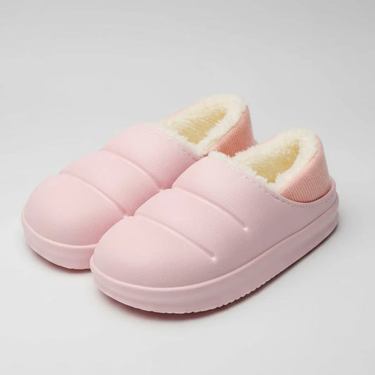 CozyCloud Plush Slip-On Slippers
