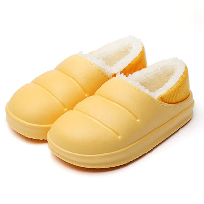 CozyCloud Plush Slip-On Slippers